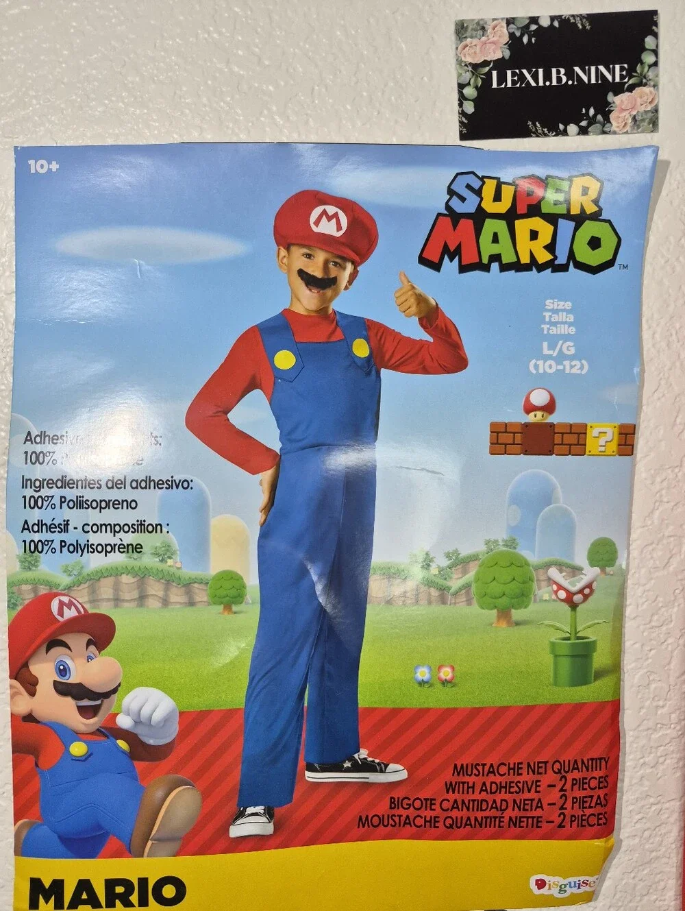 Super Mario Bros Mario Halloween Costume For Sale